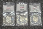 2002-S, 2003-S & 2004-S PROOF SILVER KENNEDY HALF DOLLARS (LOT OF 3 COINS)