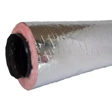 Everbilt 18 in x 24ft Insulated Flexible Duct R6 Silver Jacket