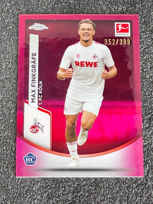 Max Finkgraefe RC 1.FC Koeln Magenta Refractor/399 23/24 Topps Chrome Bundesliga