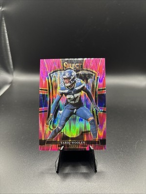 Tariq Woolen 2025 Panini Select Pink Shock Seahawks Card #115