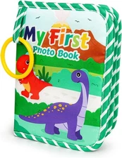 Baby First Family Photo Album Memory Book for Boys & Girls,My Green 