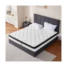 Full Size Mattress, 12 Inch Hybrid Mattress in a Box, Upgraded Memory Foam & ...