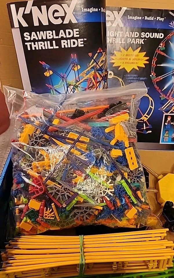 Lot 3 K'NEX Coaster Sets Sawblade Thrill Ride Light & Sound Dragons Drop - Image 2 of 4