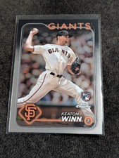 2024 Topps Chrome Keaton Winn RC #208 San Francisco Giants Rookie Baseball Card. rookie card picture