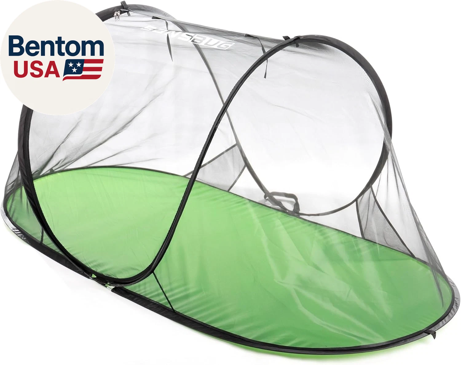 Bug Tent for One Person (Instant Pop Up, Strong No-See-Um Mesh, Poly Floor)