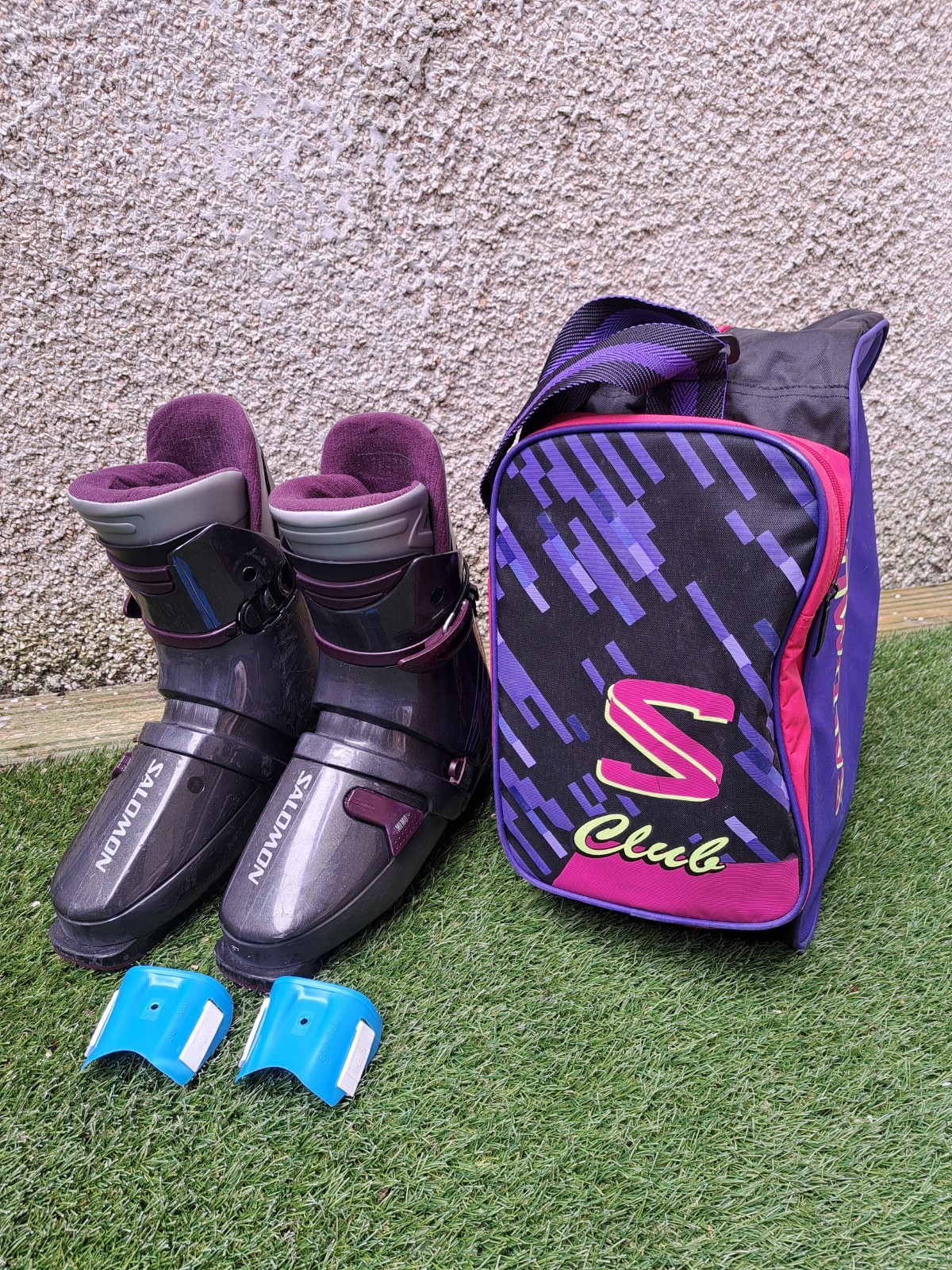 Scarponi da sci donna SALOMON 73 misura 27 large flex regolabile vedi foto