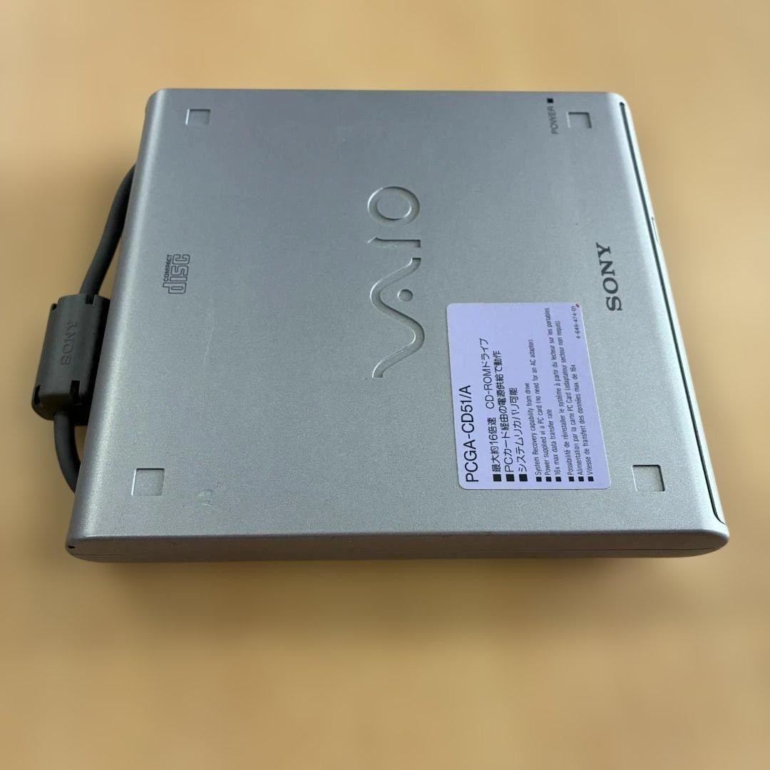 Sony Vaio External CD ROM Drive PCMCIA Interface PCGA Cd51 Fully