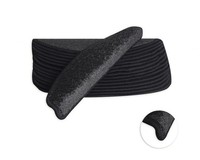 Stufenmatten-Set Carousel Halbrund Anthrazit 16,5X56X3,5 Cm 15-Teilig
