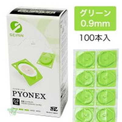SEIRIN PYONEX Akupunkturpflaster 100 Stück 0,9 mm Farbe grün