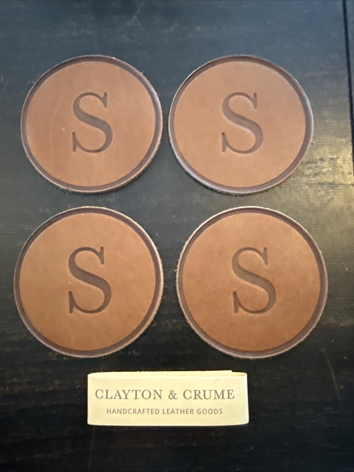 Clayton & Crume Leather Coaster