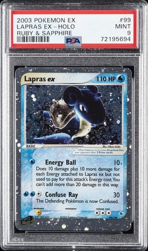2003 POKEMON EX RUBY & SAPPHIRE #99 LAPRAS EX-HOLO PSA 9 | eBay