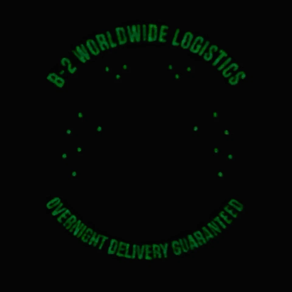 B-2 Worldwide Logistics MOP Overnight Delivery IRAN USAF Squadron Patch - Hammer - Image 2 of 2