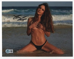 Juliane Seyfarth autographed signed 8x10 photo Beckett BAS COA Sexy Hot Ski Jump