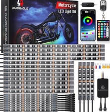 24pcs Motorcycle Rgb Led Lights Kit With Brake Turn Signal Motorcycle Underglow 24pcs Motorcycle Rgb Led Lights Kit With Brake Turn Signal Motorcycle Underglow