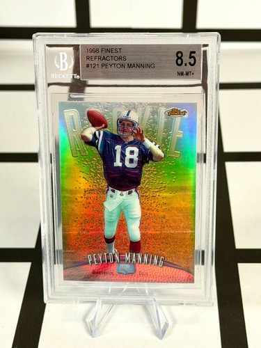 1998 Topps Finest Refractor #121 Peyton Manning RC Rookie BGS 8.5 NM-MT+ Colts