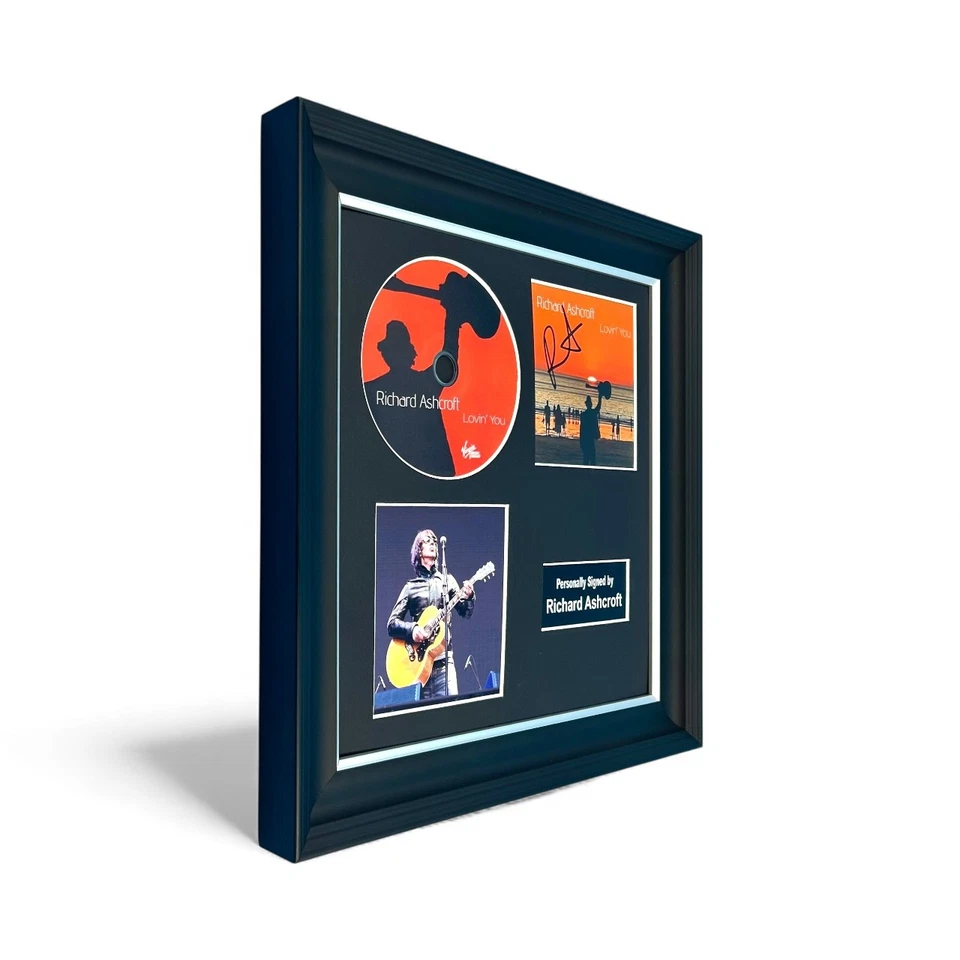 Richard Ashcroft SIGNED Lovin' You Luxury CD Photo Display & COA Autograph - Image 2 of 4