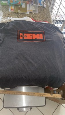 HEMI 426 Plymouth Royalty Ash Black ADULT XL - 2-SIDED SHIRT  Brand New Never Wo