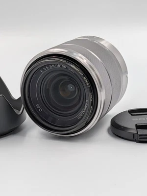 Objectif Sony E 18-55mm f/3.5-5.6 OSS [SEL1855] avec capot [Near Mint] Japon - Photo 1/4