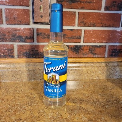 Torani Sugar Free Coffee Syrup, Vanilla, 25.4 Fl Oz New Unopened 