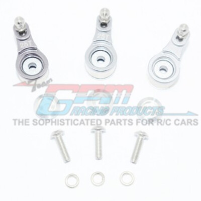 GPM Aluminum Servo Horn 25T w/Built-In Spring Locking Diff (12Pcs) Silver: TRX-4