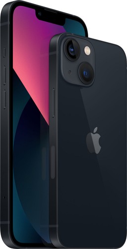 Used Apple iPhone 13, Fully Unlocked, 128GB, Black, Poor Batt, C Grade Cosmetics - Afbeelding 2 van 5