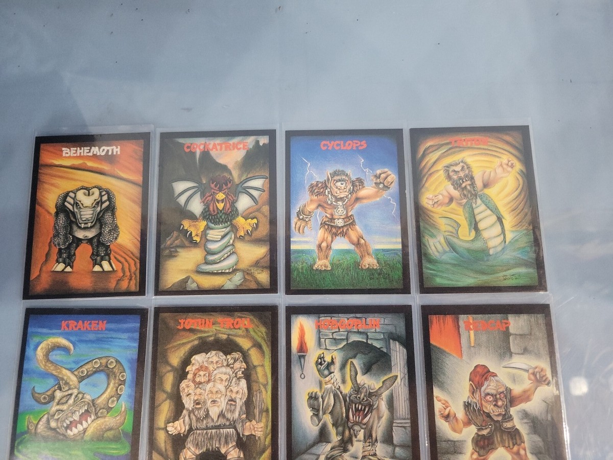 Monster in my Pocket 15 Trading Cards #4,7,8,10,11,12,23,25,26,30