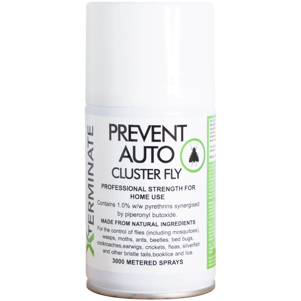 XTERMINATE Cluster Fly Killer Spray Aerosol Prevent Auto for Automatic Dispensers 250ml