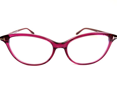 New Tom Ford Blue Light Block 54mm Magenta Cat Eye Women's Eyeglasses Frame T6