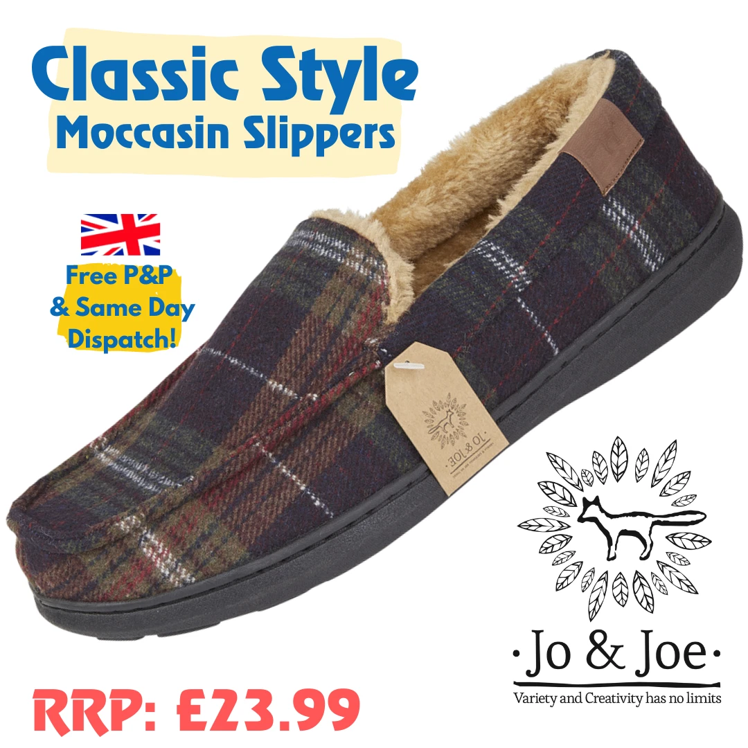 Mens fur deals lined slippers