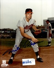 Milt Pappas Baltimore Orioles 1957-65 Autographed Signed 8x10 Photo COA DECEASED