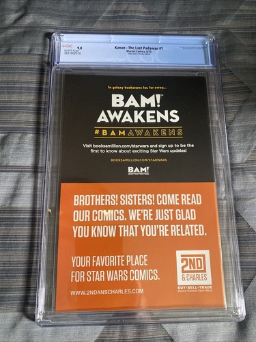 STAR WARS KANAN THE LAST PADAWAN 1🔥CGC 9.8 BAM 1st Appearance Ezra & Sabine🔥 - Picture 3 of 3