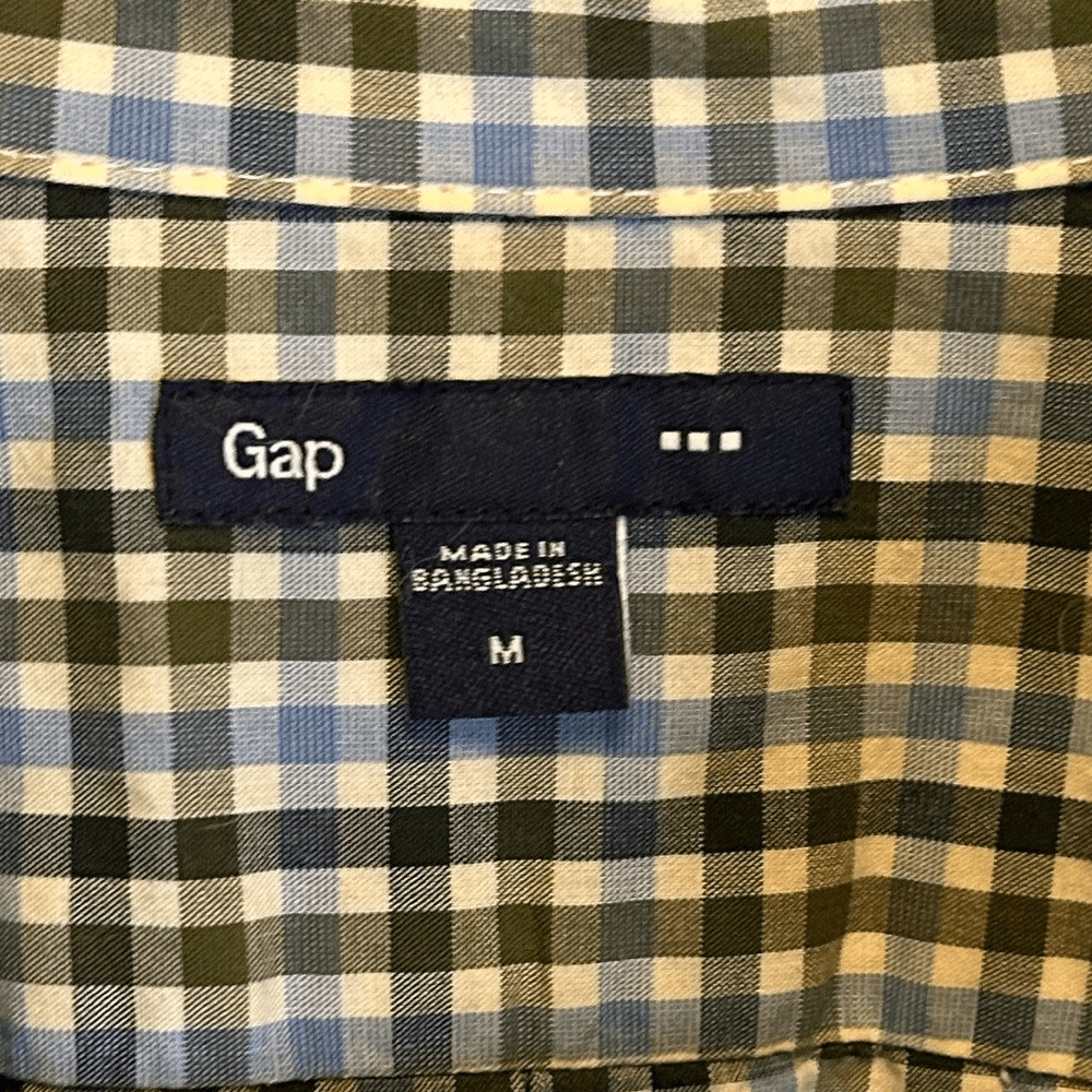 Medium Gap Button Front Collared Long Sleeve Shirt - image 3