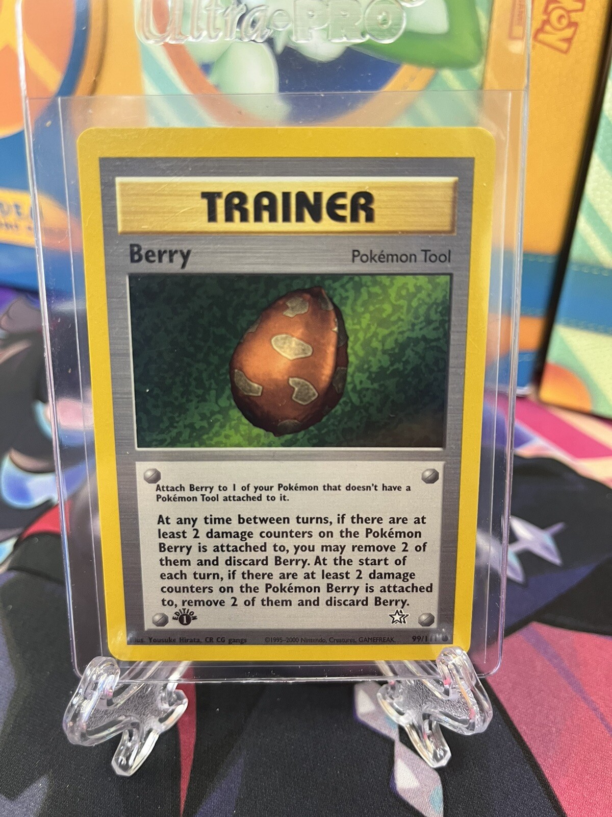 1st Edition Berry Trainer Pokemon Neo Genesis 99/111
