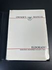 1989 Cadillac Eldorado Car Owner Glove Box Instruction Manual
