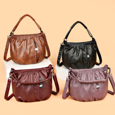 Women Leather Small Shoulder Bags Ladies Casual Crossbody Bag