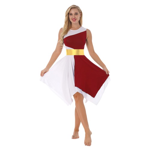 Costume lirico donna liturgico ballo lode abiti color block culto - Foto 21 di 103