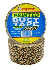 24 Rolls of Cheetah Print Duct Tape - 1.89" x 10 yds - 10 Mil