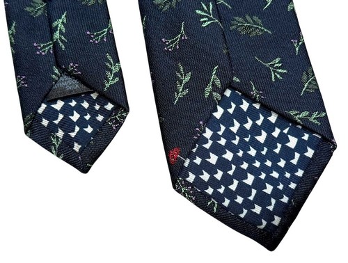 Paul Smith Neck Tie Silk Forest Toadstools Fern Leaf Berry 2.5" New $150 Tag - Picture 8 of 8