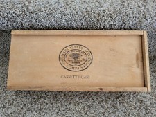 Vintage Napa Valley Box Company Wooden Cassette Tape Storage Case 12 Tape Holder