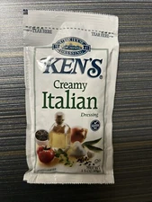 Ten packets of KEN'S Creamy Italian Dressing 1.5Oz Salad 10 bags packs Nov 2025