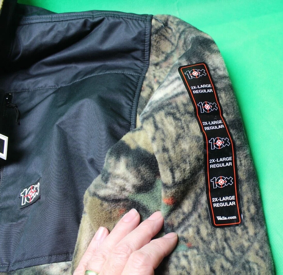 WALLS 10X Fleece Mossy Oak Break-Up 2XL Hunting jacket coat - Image 3 of 4