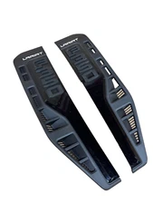 OEM FORD F-350 23-25 BLACK LARIAT Fender Vent Badge Set L&R PC3B-P000A73