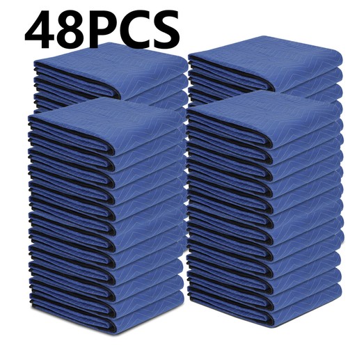 Durable 48Packs Moving Blankets 80" x 72" Pro Economy Quilted Furniture Pads 762983131132 eBay