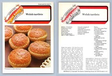 Welsh Tartlets #11 Pastries - Alison Burts Super Saving Cookery Recipe Card