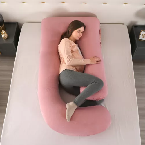 Pregnancy Pillow Full Body Maternity Women U/J-Shape Side Sleeper Support Pillow - Picture 122 of 129