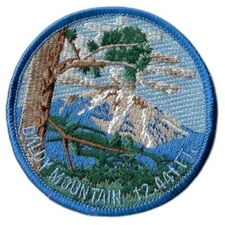 Philmont Scout Ranch Baldy Mountain BSA Patch BLUE Bdr. [PL-253]