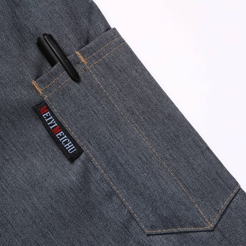 Unisex Men Women Breathable Chef Jacket Cooking Coats Canteen Work Uniform - Picture 61 of 88
