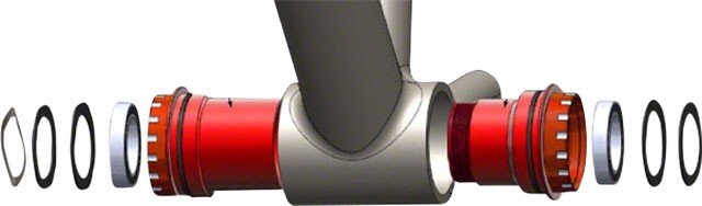 Wheels Manufacturing PressFit 30 to Shimano Threaded Bottom Bracket, Ceramic