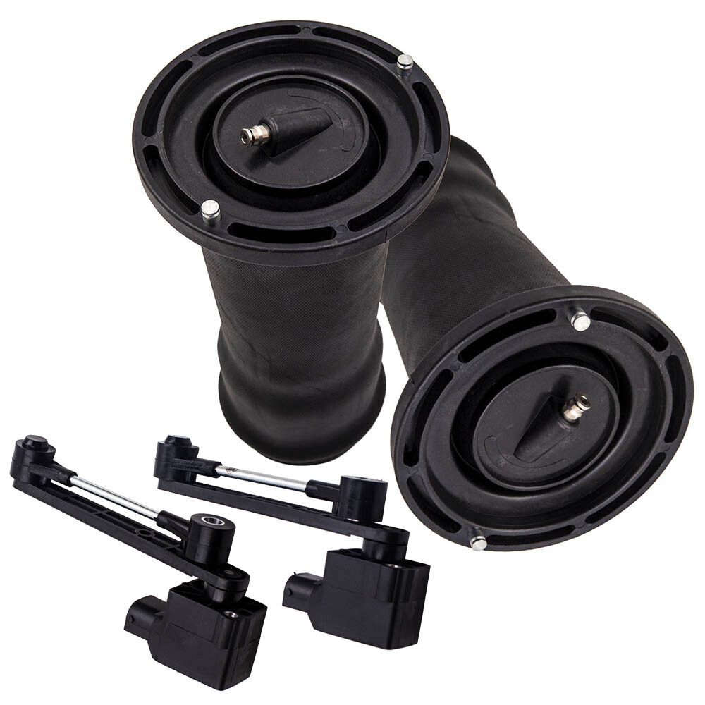 2x Rear Air Spring Bags & 2x Height Sensors For LandRover Discovery 2 RKB101200
