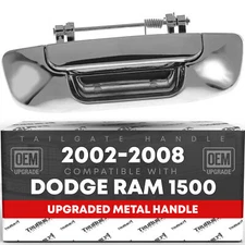 Tailgate Handle for Dodge Ram 1500, 2500, 3500 - Chrome - Chrome Tailgate Handle